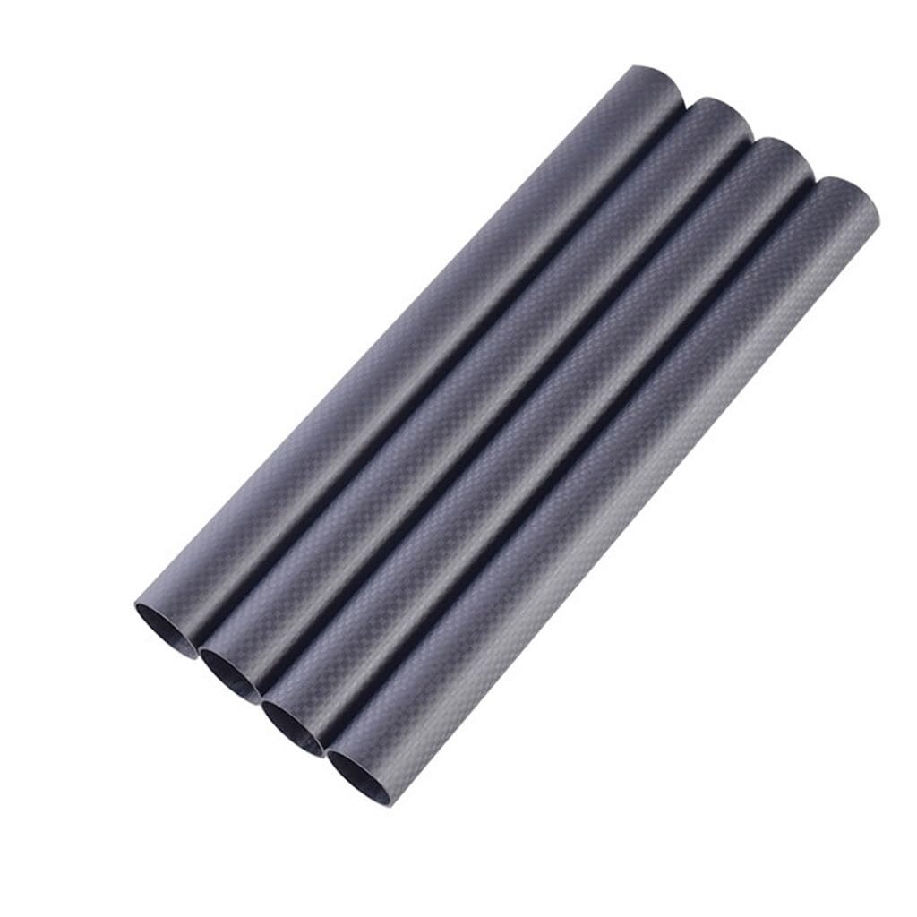 100MM 3K Plain Weave Frosted Carbon Fiber Tube for Equipment and DIY Projects(30x27x100mm)