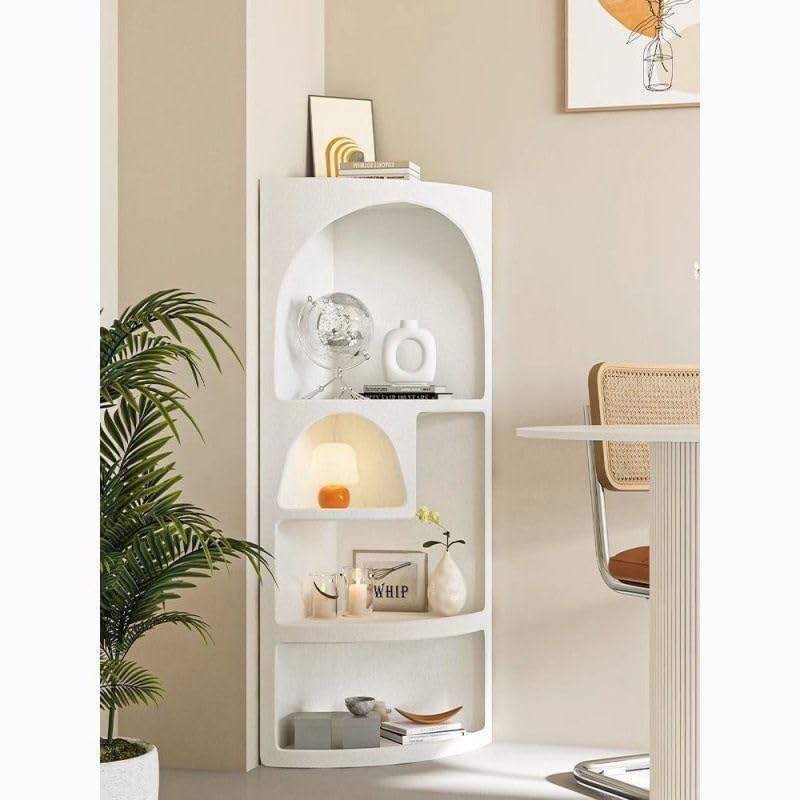 Amazon｜コーナーシェルフ マントルピース ホワイト 白 収納ラック