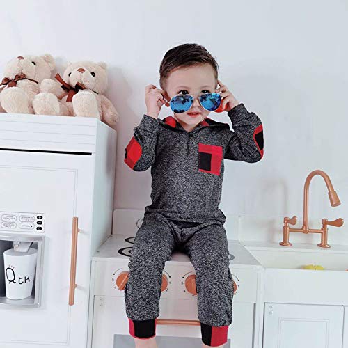 Image of Toddler Baby Girl Clothes Baby Christmas Outfit Long Sleeve Shirt Santa Pants Set Baby Girl Christmas Outfit