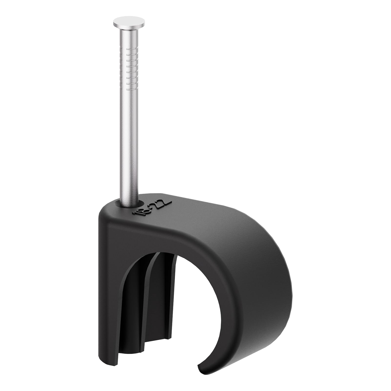 Temolink Kabelschellen, 50 Stück Nagelschellen, 18-22 mm, 304 Edelstahl, Kabelmanagement für Telefon und Ethernetkabel, Stromkabel, Rohr, Schwarz