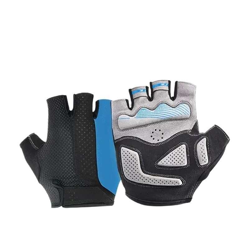 Gant Musculation Gants de Gymnastique Femmes Respirant Anti-dérapant Gant Fitness Sport entraînement Gants de Gymnastique Gants Musculation(Blue,S)