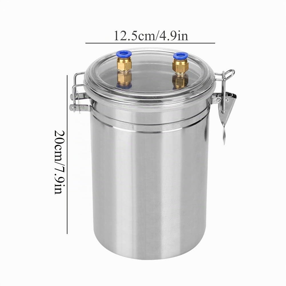 Zerodis 2L Ordeñadora de Vacas Oveja de Ganado de Acero Inoxidable portátil, Ordeñadora de Cabra de Oveja al vacío para el hogar Granja a pequeña Escala(Sheep)