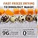 PAWUP Freeze Dried Cat & Dog Treats, Natural Quail Egg Yolk, High Fiber Pumpkin Added, High-Protein Pet Snacks for Coat & Gut Health, 3.5 oz