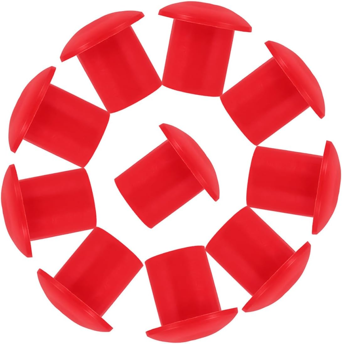 50pcs Red Plastic Rebar Safety Caps 16-25mm Rebar End Protectors Construction Site Protection Accessories