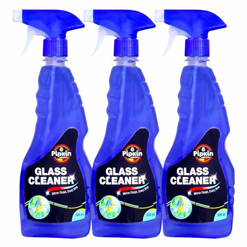 Image of Pipkin Glass and Surface Cleaner Liquid Spray - 500 ml (Pack of 3) | All-Purpose Cleaner for Car, Kitchen and Home Surfaces | Multi Surface Cleaner