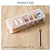 Fzooua 2 Pack Cable Organizer Storage Box with 16 Cable Ties, Clear Phone Charger Organizer Case Wire Organizers for Cords Electronic Storage Box for Drawer Desk Office Home
