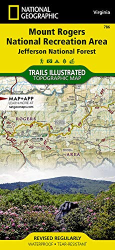 Mount Rogers National Recreation Area [Jefferson National Forest] (National Geographic Trails Illustrated Map, 786)