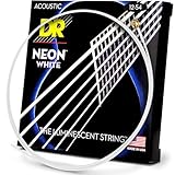 DR Strings NWA-12 DR NEON Acoustic Guitar Strings, Light, White