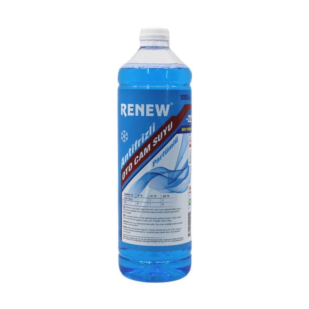 Renew Parfümlü Antifrizli Oto Cam Suyu -22 Derece 1 Lt Konsantre