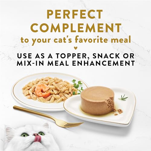 Fancy Feast Purina Lickable Appetizers Grain Free Wet Cat Food Topper Ocean Fish Appetizer with a Shrimp Cat Food Topper - 1.1 oz. Trays,(Pack of 20) - image 4