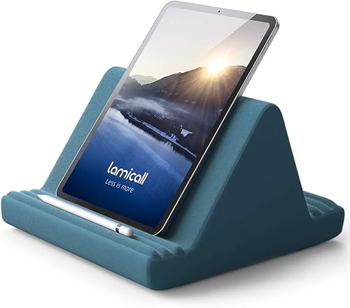 Miniatura 22 de Lamicall - Soporte de almohada suave para tablet, almohadilla suave para el regazo con 6 ángulos de visión, para iPad Pro 9.7, 10.5, 12.9 Air Mini 4