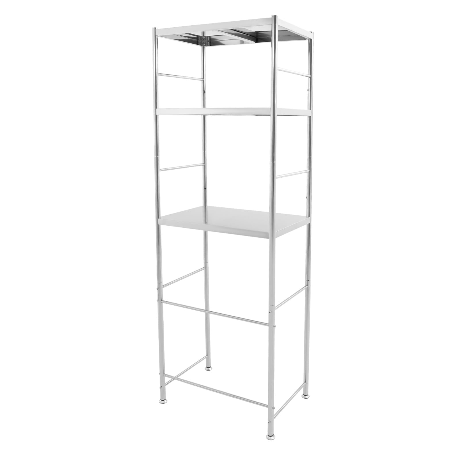 Estantería de acero inoxidable de 3 niveles, estantes de cocina, estantería de almacenamiento, estantería para cargas pesadas, estantería de almacenamiento, estantería de almacenamiento para