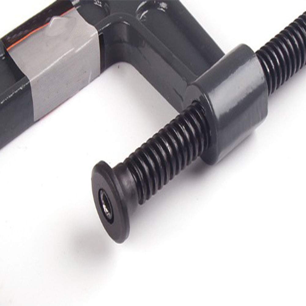 Abrazadera en C de Hierro Maleable de 6 Pulgadas - Apertura de Mandíbula Garganta Profunda de 68 Mm, Sujeción Ajustable de Alta Resistencia 150 Mm Para Carpintería de Bricolaje, Soldadura