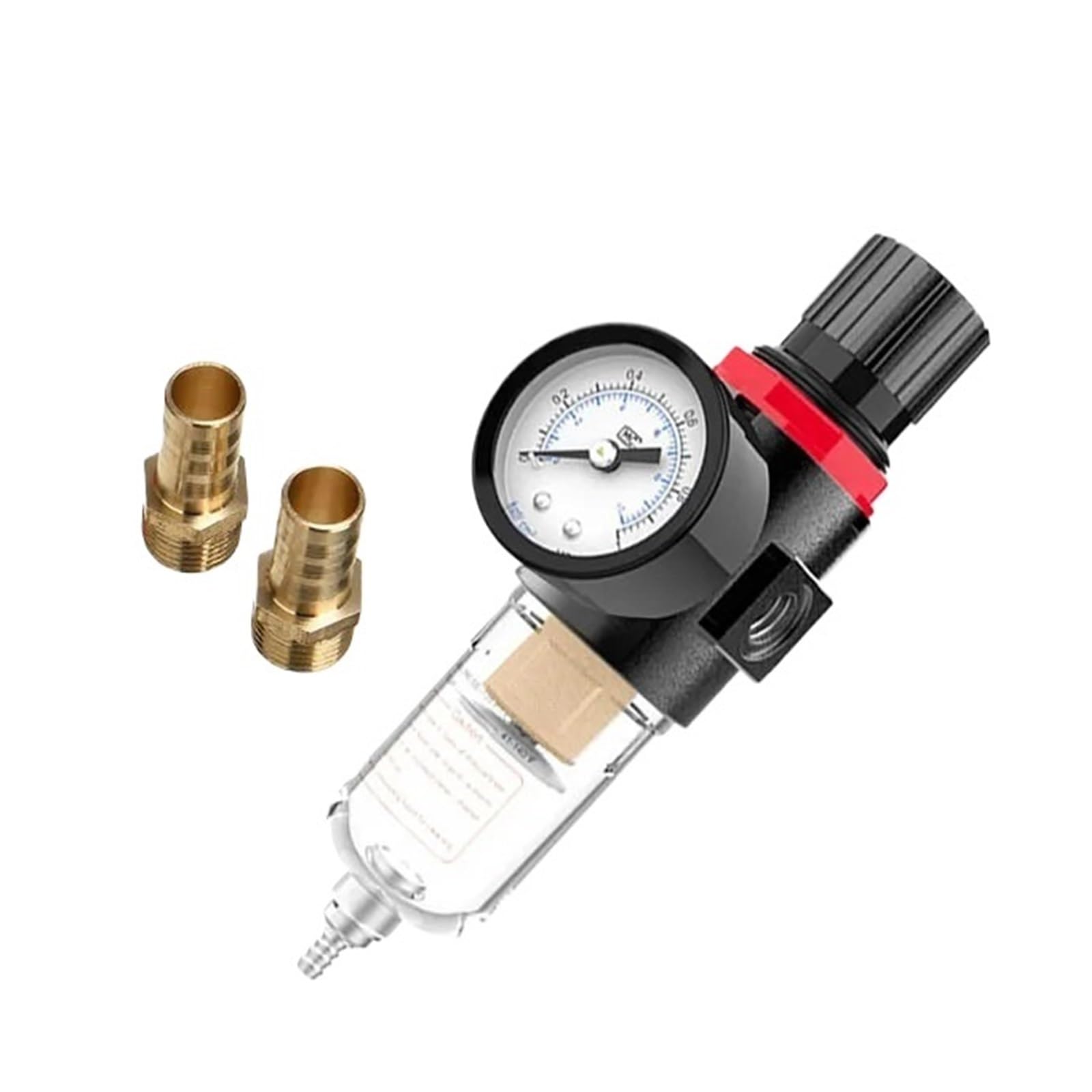 AYNRJKKX Afr-2000 1/4 Pneumatic Filter AFR2000 Suitable for air Compressor Moisture Separator Pressure Regulator Oil Water(AFR-2000 wIth BT 6)