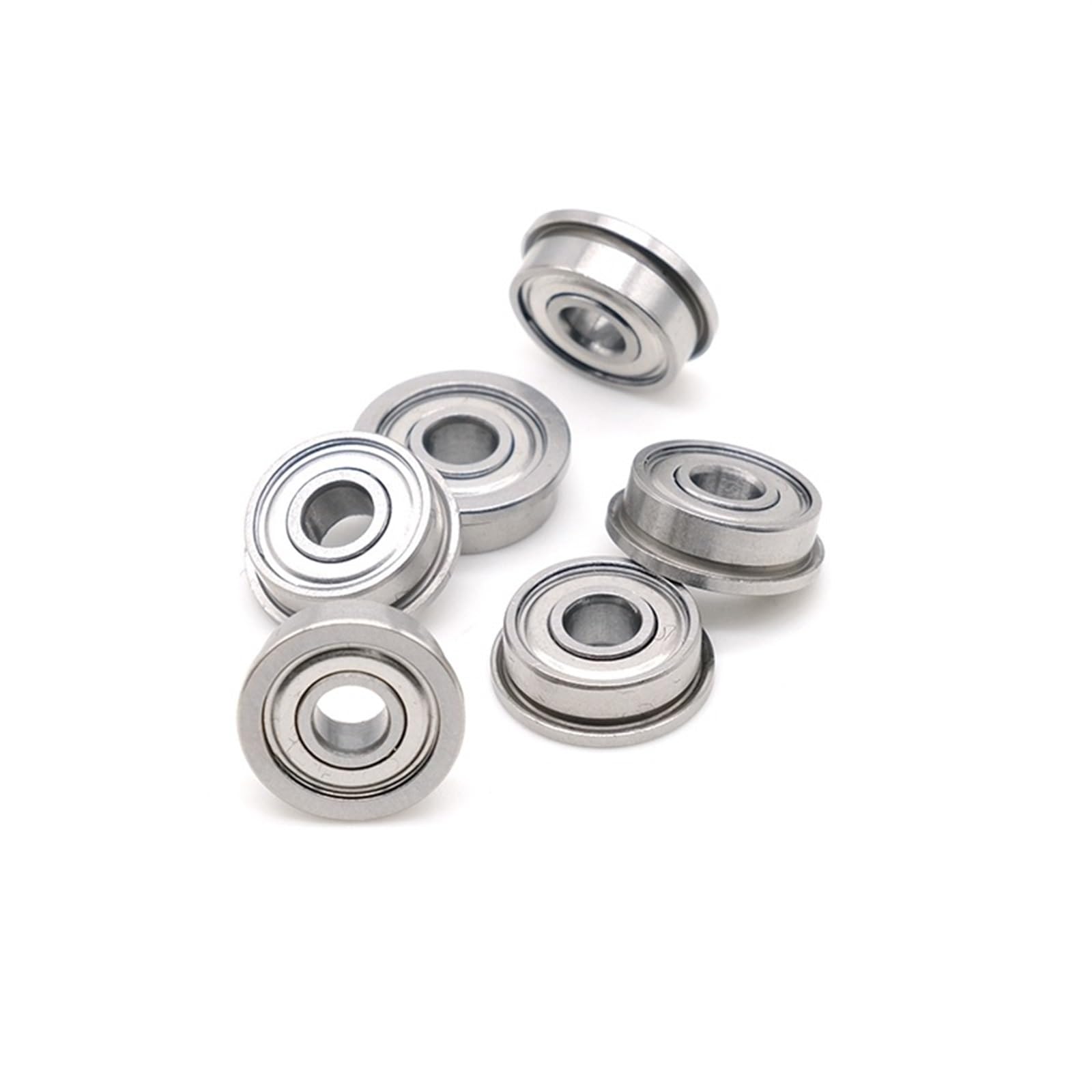 Rodamiento de brida MF74ZZ 4x7x2,5 Mm 10 Uds rodamiento de doble blindaje con bridas de acero MF74 Z rodamientos de bolas ZZ SMF74Z MF74-2Z