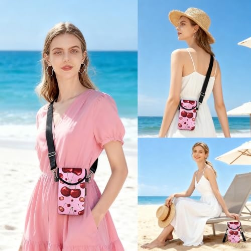 Image of Neoprene Phone Sleeve Pouch Case Bag for Men Women w /Crossbody Strap /Neck Lanyard for iPhone 17 /16 /15 /14 Pro Max, Samsung S25，Pixel 10