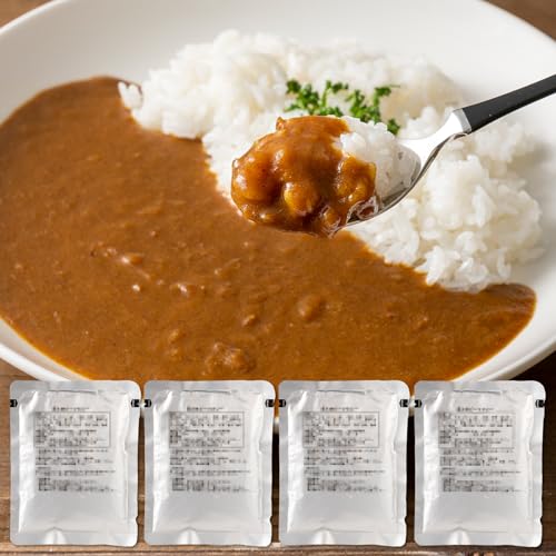 コスモ食品 りんごカレー ソース仕立て レトルト 直火焼き 果実 野菜 簡易包装 箱なし アミノ酸等調味料不使用 長期保存 ストック食材 (4個)