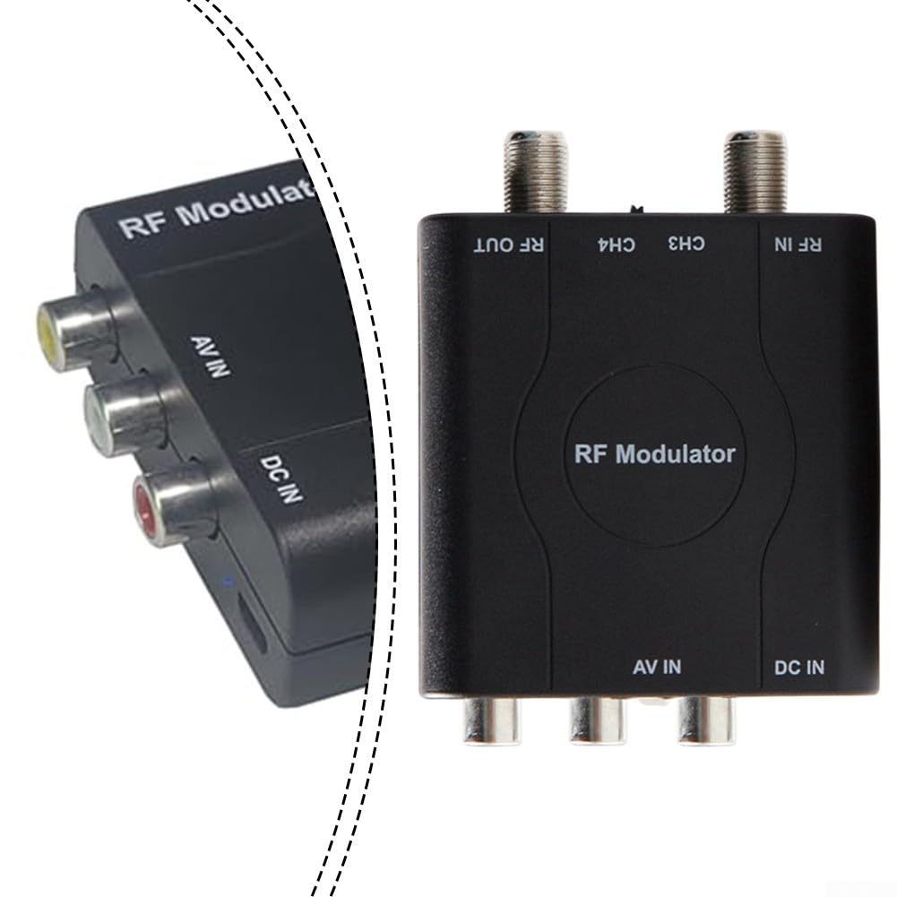 do RCA do modulatora RF NTSC CH3/CH4 czarny do RCA do RF
