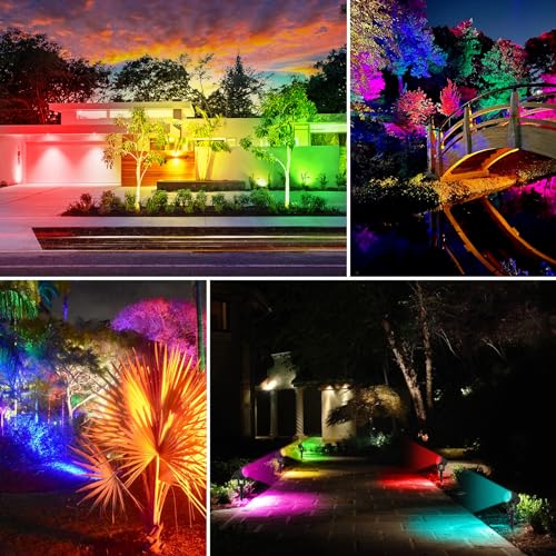 2 Stück 50W Schwarzlicht Strahler UV Licht Party | RGB Wallwasher mit Stecker Schalter IP65