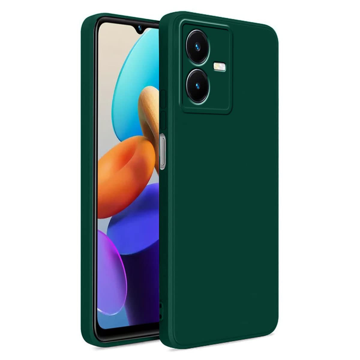 LIRAMARK Silicone Soft Back Cover Case for Vivo Y22 / Vivo Y22s (Green) (B0BS65YJ26) Amazon Price History, Amazon Price Tracker