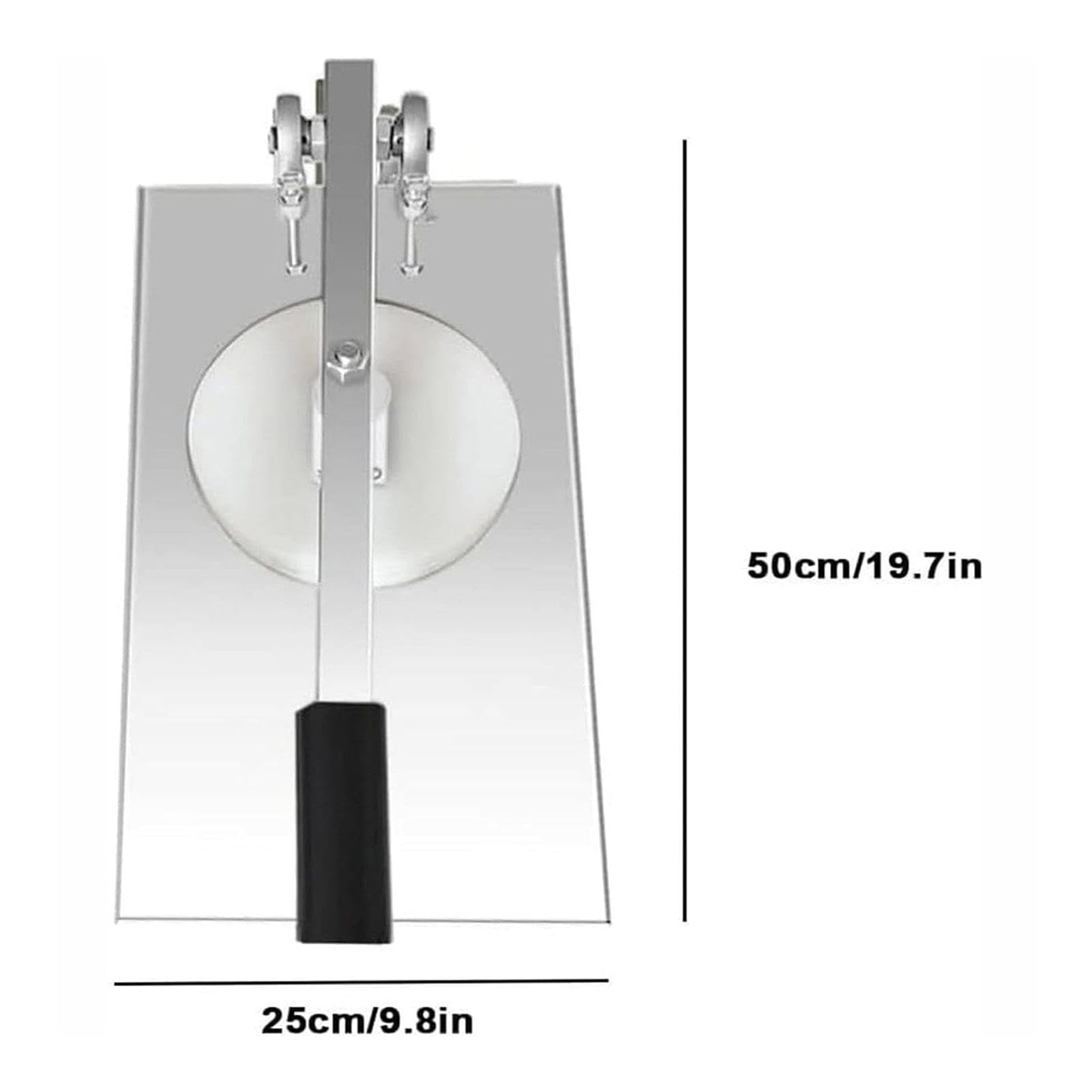Sheeter Board Manuelle Teigwalze Maschine, Edelstahl Teigroller Maschine, Einstellbare Dicken, für Bäckerei Blätterteig