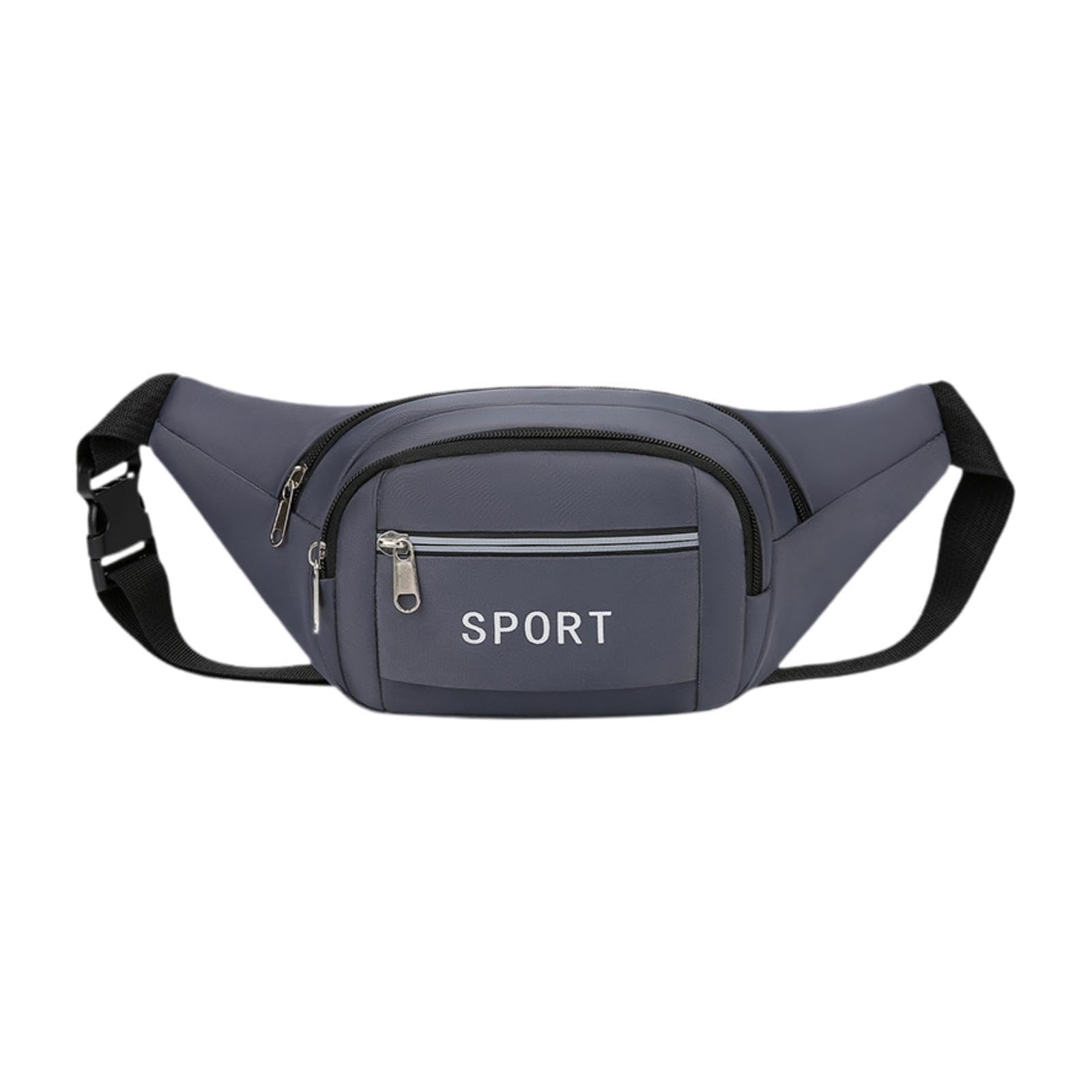 Fanny Pack Waist Bag Crossbody Bag Belt Bag for Running Travel Hiking Grey-image-35