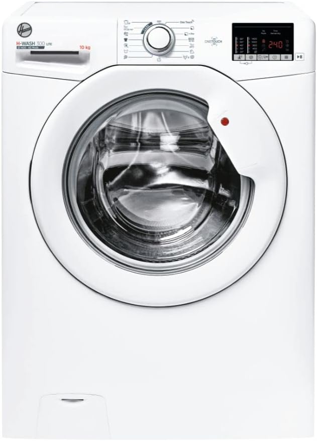 Hoover H-Wash 300 LITE Lavatrice 10 Kg, Carica Frontale, 1400 Giri, Connettività NFC, Libera Installazione, 60-58-85 cm, Bianco, Classe E