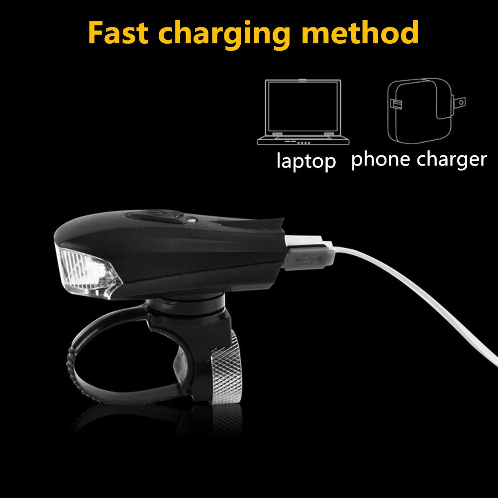 Luci per bicicletta Luce per bicicletta ricaricabile Luce per bici Ricarica USB Luce notturna per mountain bike Attrezzatura per biciclette little surprise