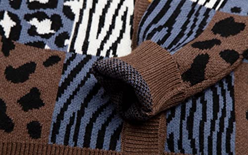 Littlespring Boys Girls Sweater Cardigan Fall Leopard Button Down, Brown, Size 7 #TOP3