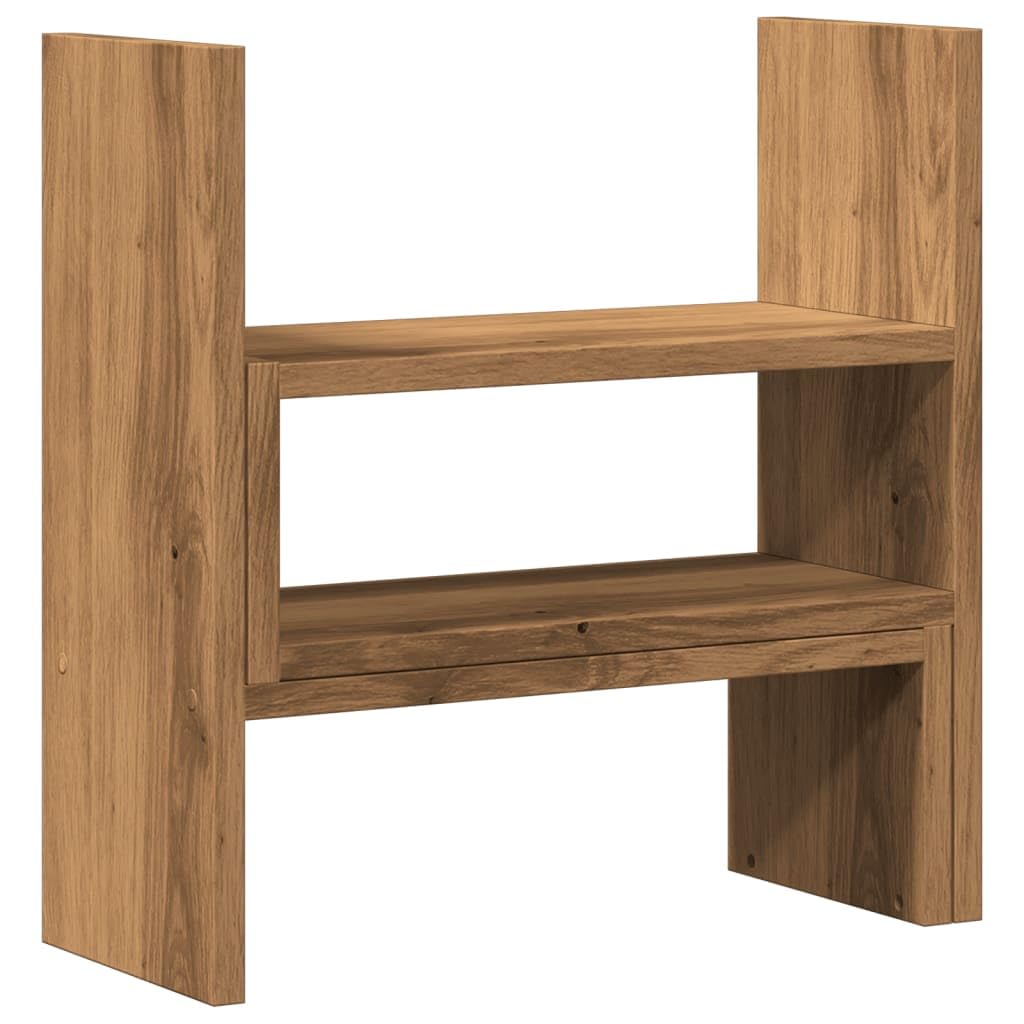Organizer Scrivania Rovere Artigianale 40x17x41cm in Truciolato,Organizer da Scrivania,Portaoggetti da Scrivania,Organizer da Scrivania-854768