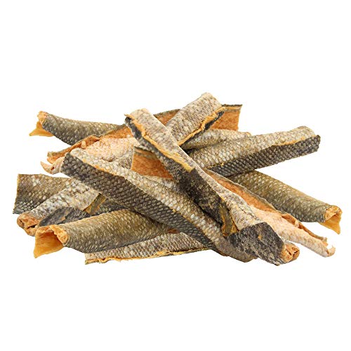 Wild Eats Salmon Skin Dog Treats, Dog Chews & Dog Snacks - 12 Pack (Single Ingredient, Alaskan Sockeye Wild Salmon Freeze Dried Salmon Dog Treats - Wild Caught & Sustainably Sourced No-Hide Dog Chews)