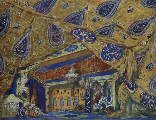Cuadro abstracto de ballet Leon Bakst para decorar tu dormitorio con elegancia