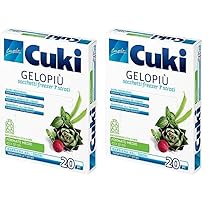 Cuki Gelopiù sacchetti freezer 7 strati medi – 23 x 32 cm – 2,5 L – 1 confezione da 40 pezzi
