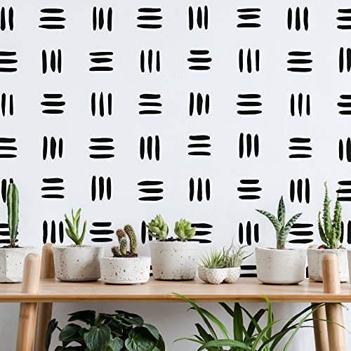 3 Lines Black Vinyl Wall Decals, Peel And Stick Modern Abstract Boho Wall Art Stickers Bedroom Living Room Offcie Home Wall Decor #TOP2