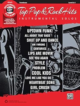 Paperback Top Pop & Rock Hits Instrumental Solos: Trombone, Book & CD Book