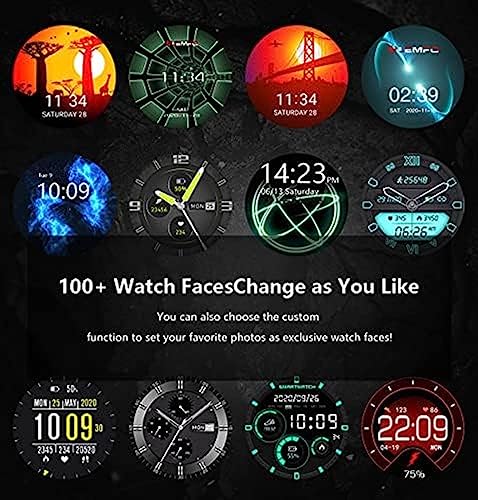 LEM14 Smart Watch 4G SIM Card Android 10 Face ID 64G 5ATM Waterproof 1100 mAh Battery Dual Camera GPS Smartwatch - Image 5