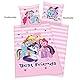 Herding Bettwäsche My little Pony Best Friends, Kopfkissenbezug 80x80cm, Bettbezug 135x200cm, Renforce, mit Marken-RV