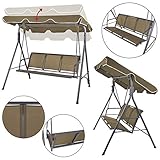 BB Sport 3-Sitzer Hollywoodschaukel Gartenschaukel - 3