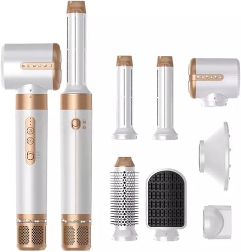 Miniatura 1 de Cepillo secador de pelo de aire caliente 7 en 1 secador de cepillo de aire caliente y voluminizador secador de pelo izquierdo y derecho barril de