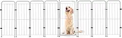 Utility Cercado Cachorro Caes Grande Portão + 7 Módulos 308x98cm Branco