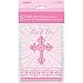 Radiant Cross Pink Religious Thank You Note Cards, 8ct