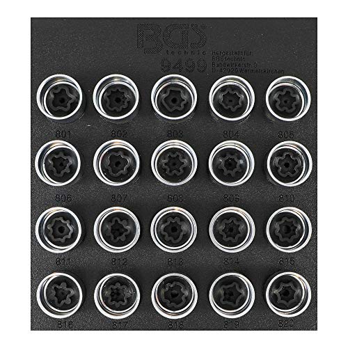 Bandeja Para Carro 1/6: Juego Para Tuercas De Ruedas De Audi | 20 Piezas