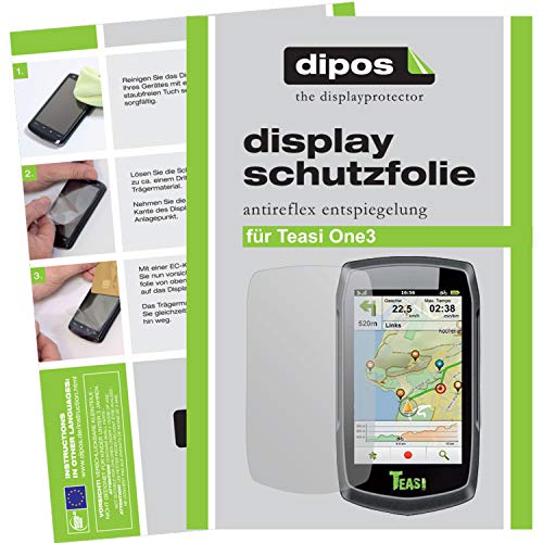 dipos I 3x Protector de Pantalla Mate compatible con Teasi One3 pelicula...