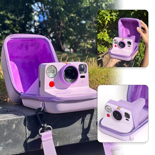 Estuche rígido morado para cámara Polaroid Now y OneStep miniatura 4