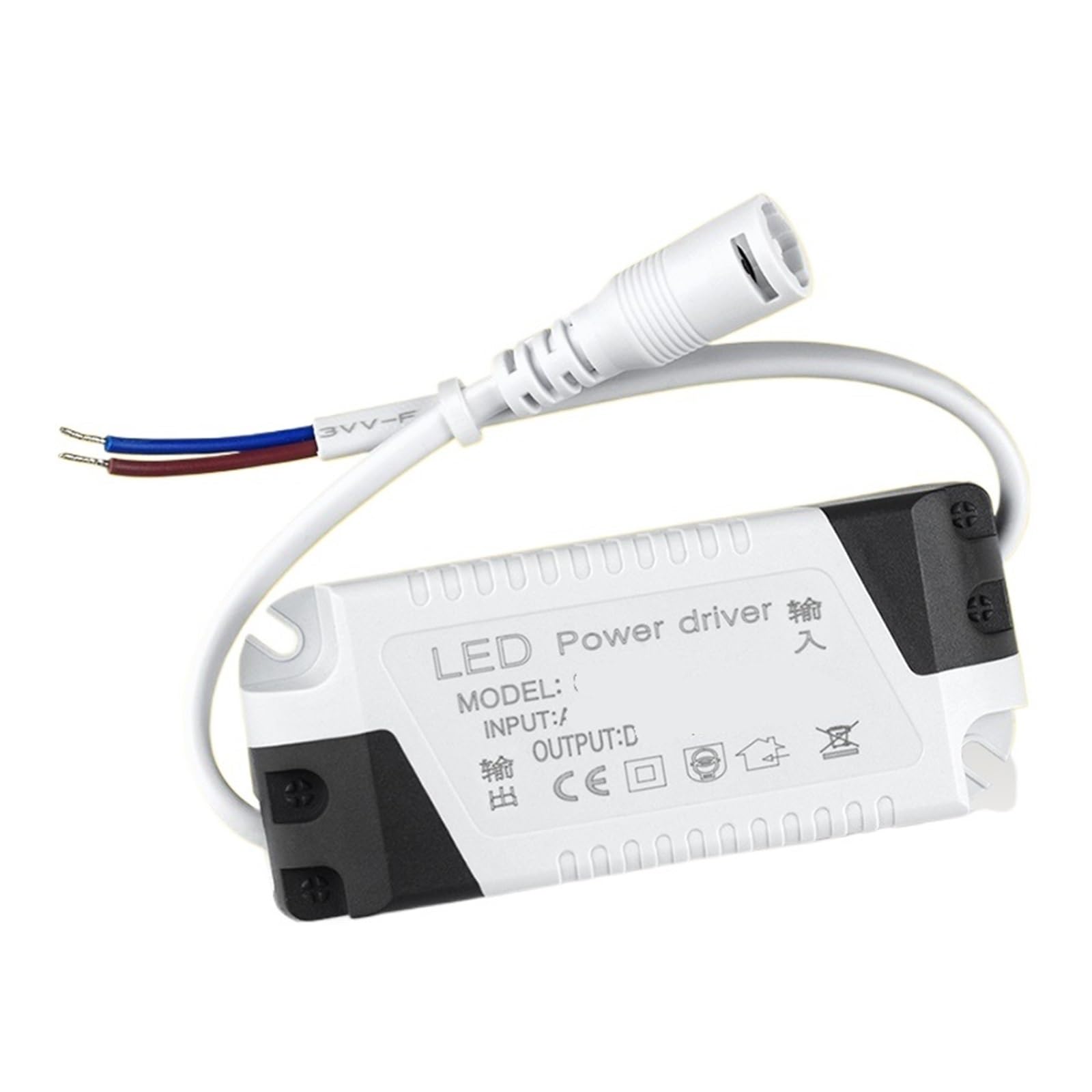Zasilacz Led Drive Stały prąd Downlight Spotlight płaskie światło prostownik transformator rozrusznika balastowego 3W7W12W24W (wtyczka żeńska 4-7 W DC snap female plug)