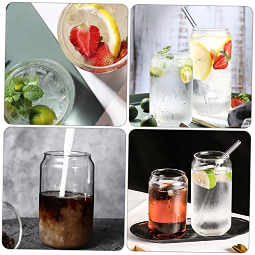 MAGICLULU 2 Conjuntos vidro copo de vinho com tampa café gelado copos de coquetel copo de café copo