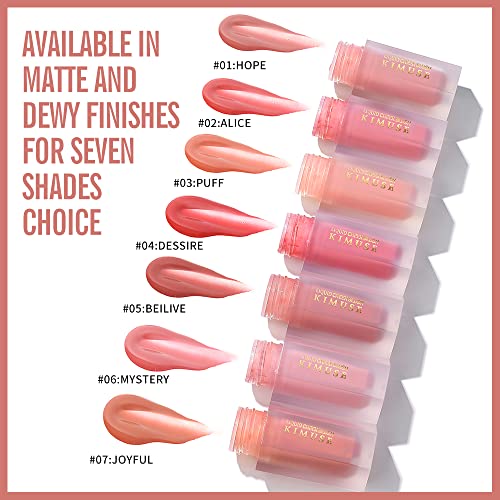 Kimuse Soft Cream Blush Makeup, Liquid Blush For Cheeks, Weightless, Long-Wearing, Smudge Proof, Natural-Looking, Dewy Finish #TOP5