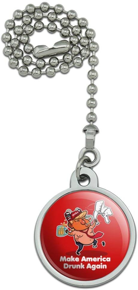 GRAPHICS & MORE Trump Make America Drunk Again with Beer Ceiling Fan and Light Pull Chain