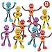 ArtCreativity Bendable Robot Figures, Set of 12 Flexible Men, Birthday Party Favors for Boys and Girls, Stress Relief Fidget Toys for Kids and Adults, Goody Bag Stuffers, PiÃ±ata Fillers