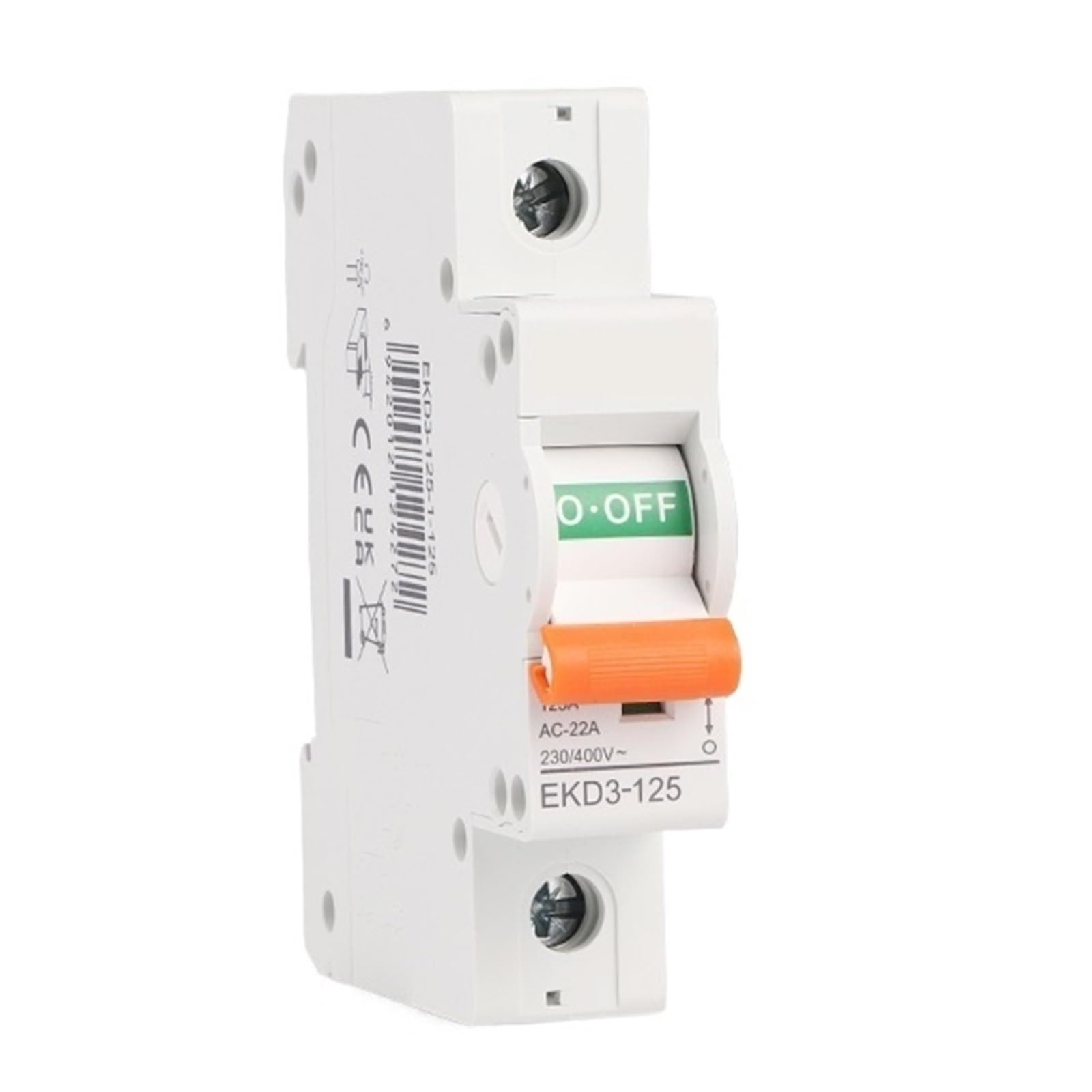 Interrupteur sectionneur CA 125A basse tension triphasé et monophasé EKD3(4) - 6